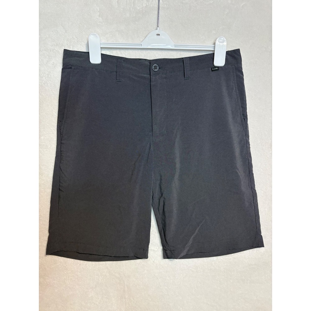 Travis Mathew Mens Golf Shorts Dark Grey Charcoal Stretch Size 36 Flat Front